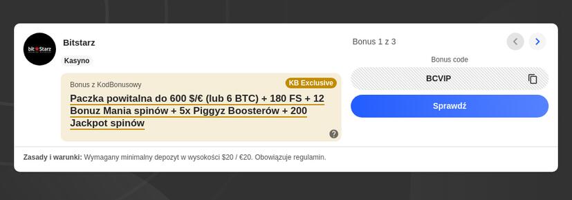 Kasyno Online Bonus Bez Depozytu
